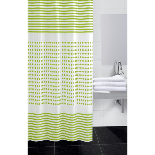 Zasłona prysznicowa Darja zielony, 180 x 180 cm