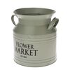 Kovový obal na květináč Flower Market, zelená , 23x 23 x 20 cm