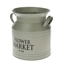 Металевий тримач для горщиків Flower Market,зелений, 23 x 23 x 20 см