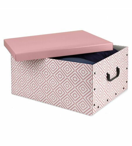 Compactor Pudełko do przechowywania składane Nordic, 50 x 40 x 25 cm, różowy