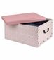 Compactor Складаний ящик для зберігання Nordic, 50 x 40 x 25 см, рожевий
