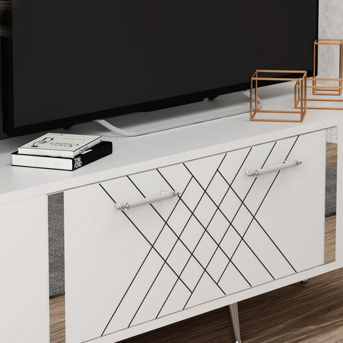 TV asztal Detas White