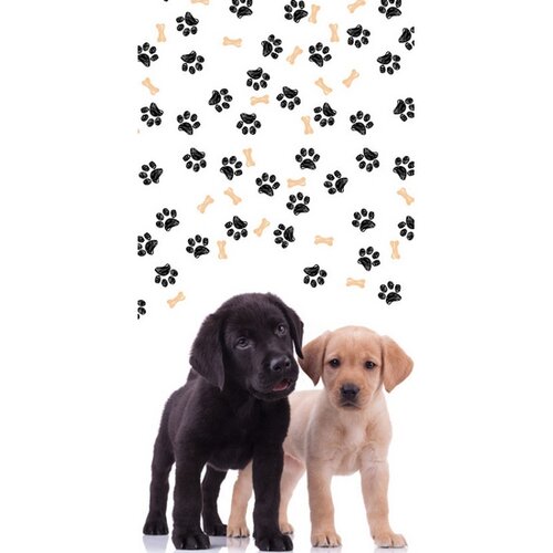 TipTrade Osuška Štěňátka tlapičky, 70 x 140 cm