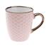 Keramiktasse Wabe 8 x 8,7 cm , Rosa