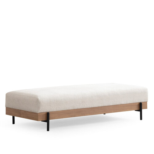 Eti Oak Pouffe White kárpitozott pad