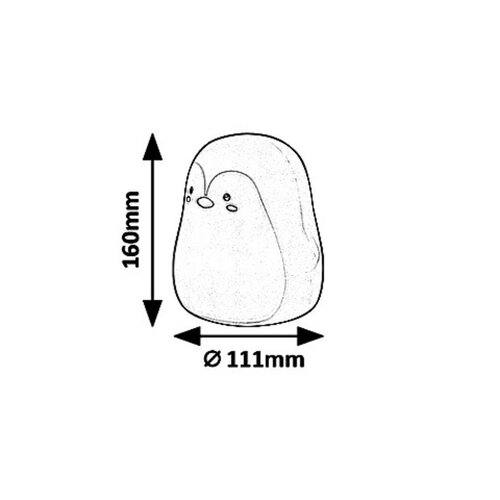 Rabalux 5410 Dekorativna svetilka Baloo Pingvin