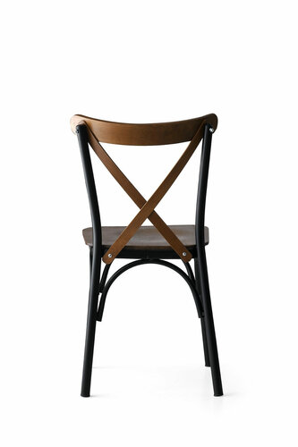 Esszimmerstuhl-Set Ahsap Ekol Walnut, 4 Stück