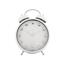 Karlsson 6019WH dizajnové stolové hodiny/budíkbiely, priemer 30 cm