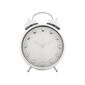 Karlsson 6019WH dizajnové stolové hodiny/budíkbiely, priemer 30 cm