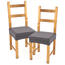 4Home Elastischer Stuhlsitzbezug Comfort Plus Harmony, 40 - 50 cm, 2er-Set