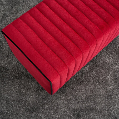 Taboret Mabel Pouf Czerwony