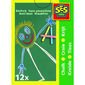 SES Set farbige Kreiden, Durchmesser 10 mm, 12 Stück