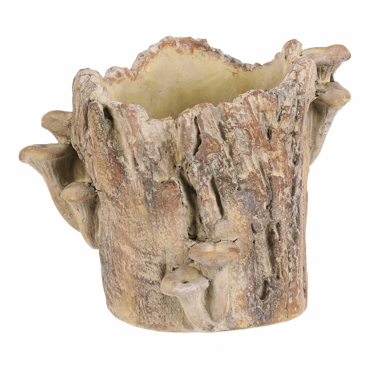Obudowa betonowa - pień z grzybami, 20 x 18 x 18cm