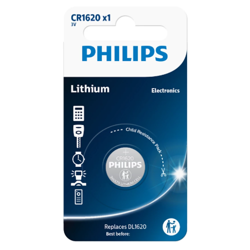 Philips Baterija CR1620 3 V, litijeva gumbnabaterija
