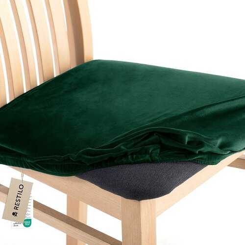 Restilo Husă elastică pentru scaun Sento verde închis, 40 x 40 + 5 cm