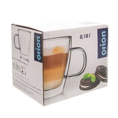 Orion Mug dvostenski kozarec, 180 ml