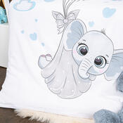 4Home Baumwollbettwäsche für Kinder Elephant, 100 x 135 cm, 40 x 60 cm