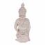 Dekoráció Buddha szobor térdelve, szürke,polirezin , 25 x 24 x 57 cm