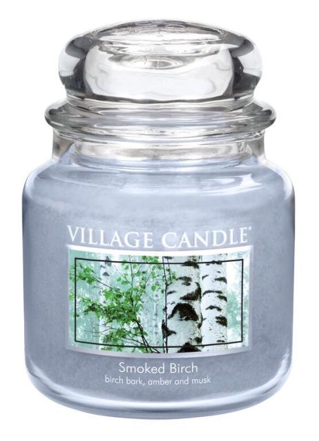 Village Candle Vonná svíčka ve skle, Bříza - Smoked birch, 397 g, 397 g