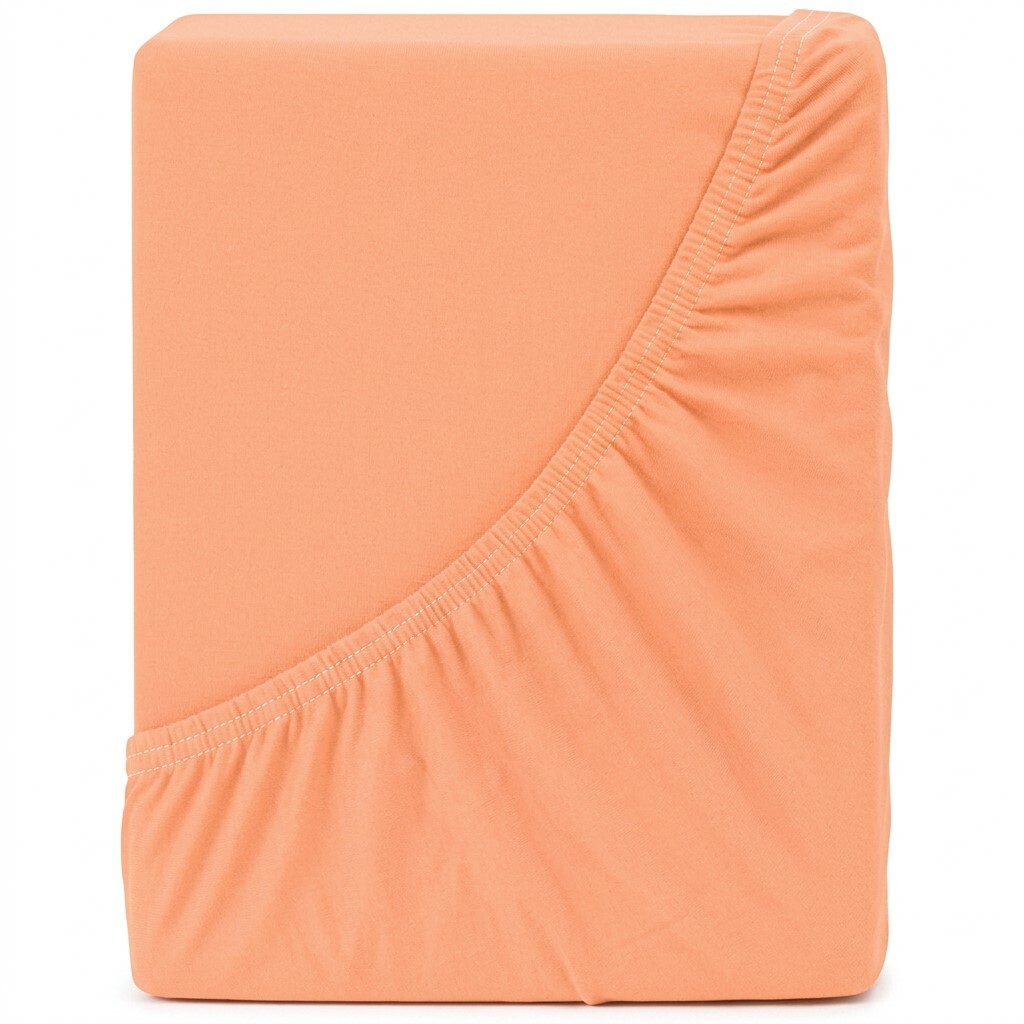 4Home Jersey prostěradlo IDEAL meruňkov&aacute;, 200&ndash;220 x 200 cm