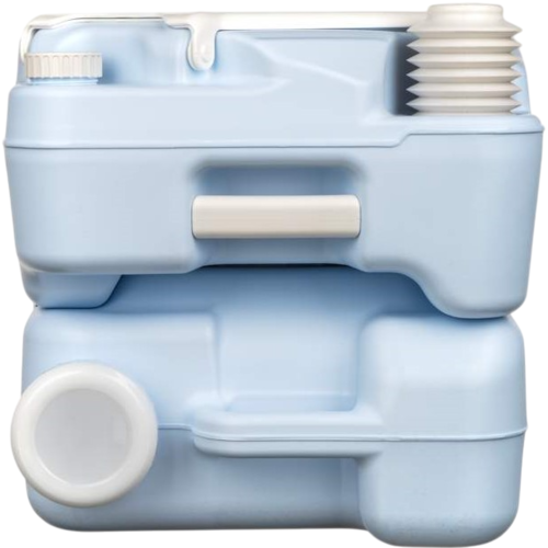 Happy Green Tragbare Toilette 15 l, blau