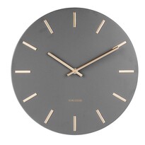 Karlsson 5821GY Дизайнерський настінний годинник діам. 30 см