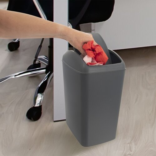 Orion Koš odpadkový Waste kolíbka 10 l, siva