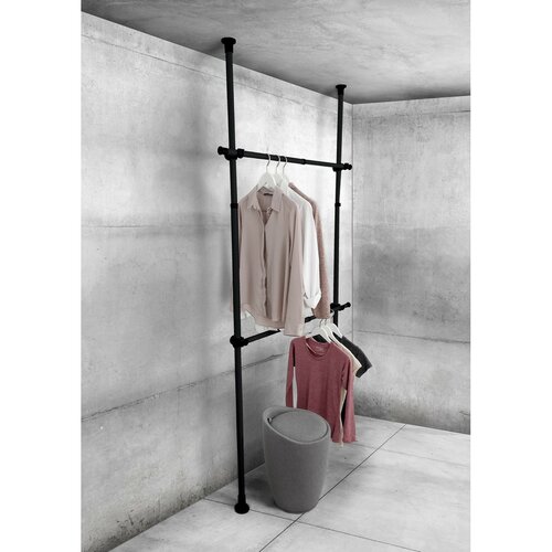 Wenko Set de 2 bare telescopice orizontaleHerkules, negru
