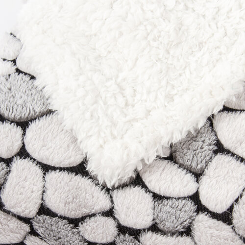 Pătură imitație lână Lucie gri, 150 x 200 cm