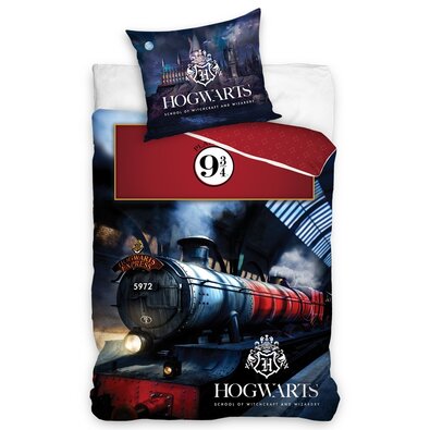 Bavlnené obliečky Harry Potter Rokfortský expres, 140 x 200 cm, 70 x 90 cm