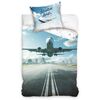 BedTex Bavlnené obliečky Dopravné lietadlo, 140 x 200 cm, 70 x 90 cm