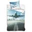 Pościel bawełniana Samolot pasażerski, 140 x 200 cm, 70 x 90 cm