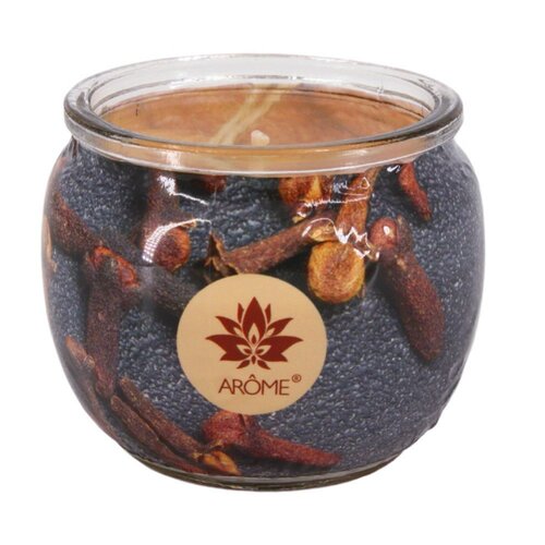 Arome Cinamon Clove illatgyertya üvegben, 90 g