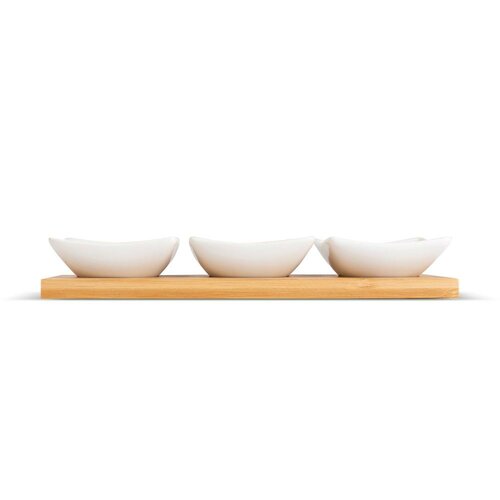 Lamart LT9217 4dílná servírovací sada misekBamboo, 26 x 8 cm