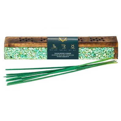 Arome Elements drevený box na vonné tyčinky, 10 tyčiniek, Zem