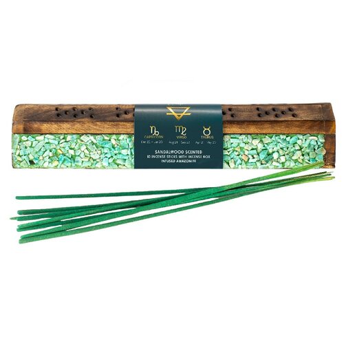 Arome Elements drevený box na vonné tyčinky, 10 tyčiniek, Zem