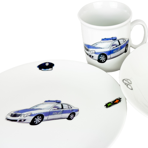 Thun 3-tlg. Kindergeschirrset Polizei