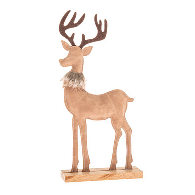 Karácsonyi dekoráció Műbőr szarvas 31 cm, var. I