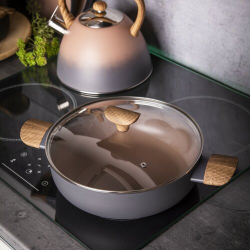 Valdinox Morgan 26 cm-es sekély serpenyő fedéllel,3,4 l