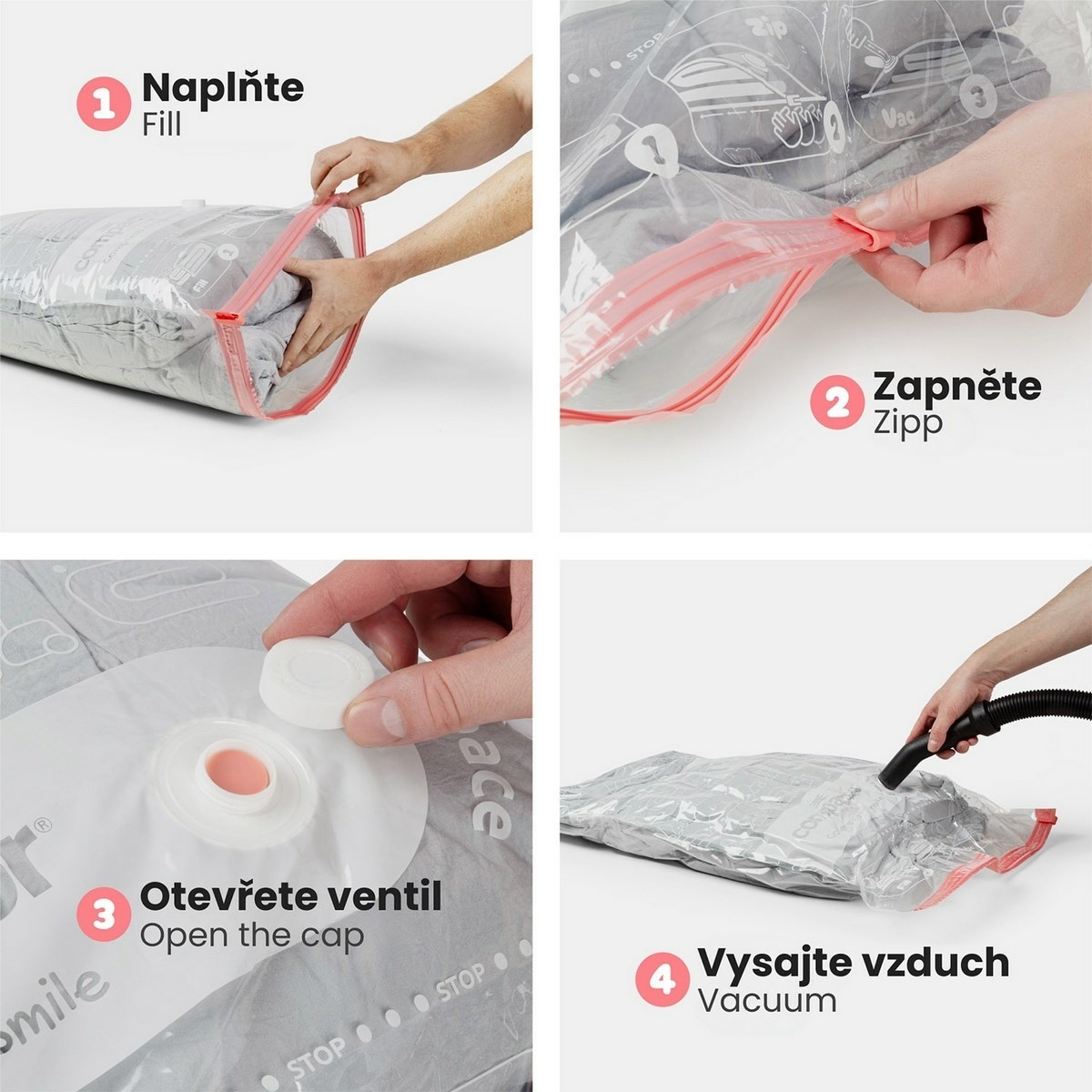 Vakuový úložný pytel Compactor Bag Aspispace L – 80 x 100 cm, L - thumb (6)