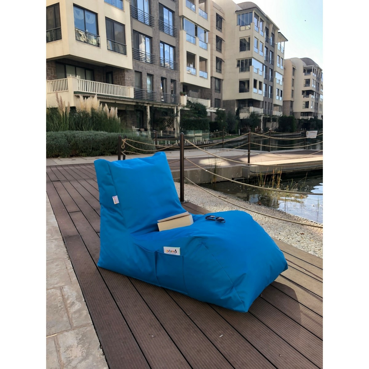 Sedací vak Daybed, svetlo modrý