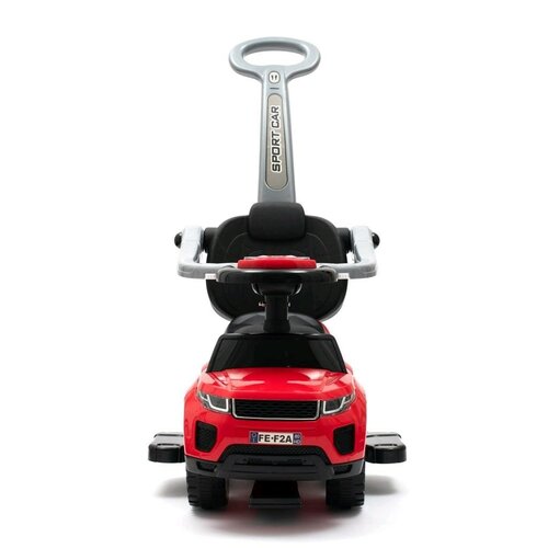 Baby Mix Dětské hrající odrážedlo s vodící tyčí SUV 3v1, růžová