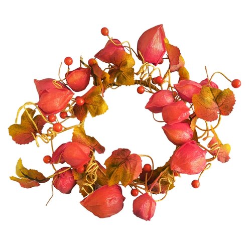 Осінній вінок з фізалісу, 27 см