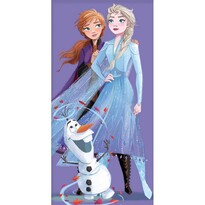 Dětská osuška Ledové Království Elsa Anna a Olaf, 70 x 140 cm