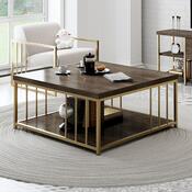 Couchtisch Zenn Walnut and Gold