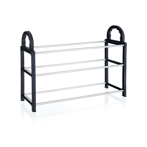 Brilanz Шафа для взуття BOLTON 65 x 17 x 42 см, 3полиці, чорна