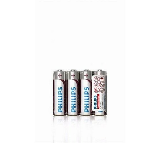 Alkalické baterie, 4 ks, Power Alkaline AA, Philip