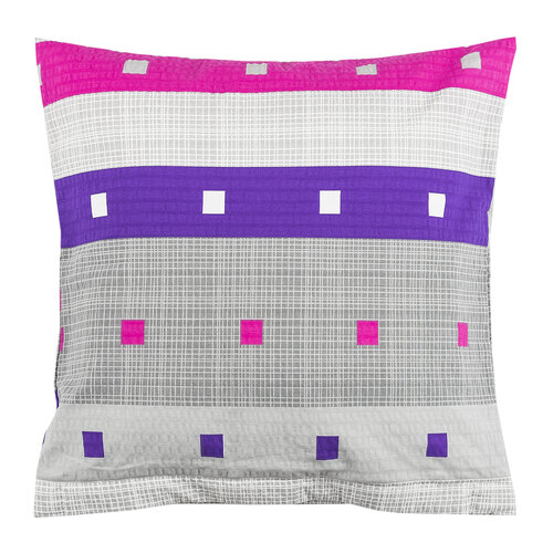 Geometric deluxe krepp párnahuzat, 40 x 40 cm