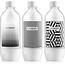 SodaStream-Flasche TriPack Schwarz&Weiß 1 lweiß + schwarz,