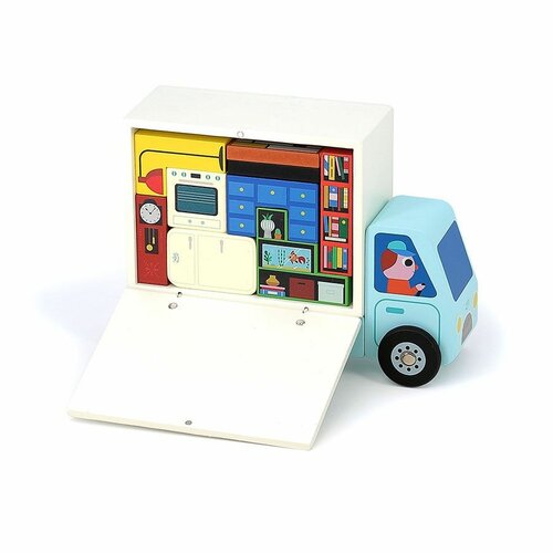 Vilac Drevená logická hra Nalož to správne! Sťahováci